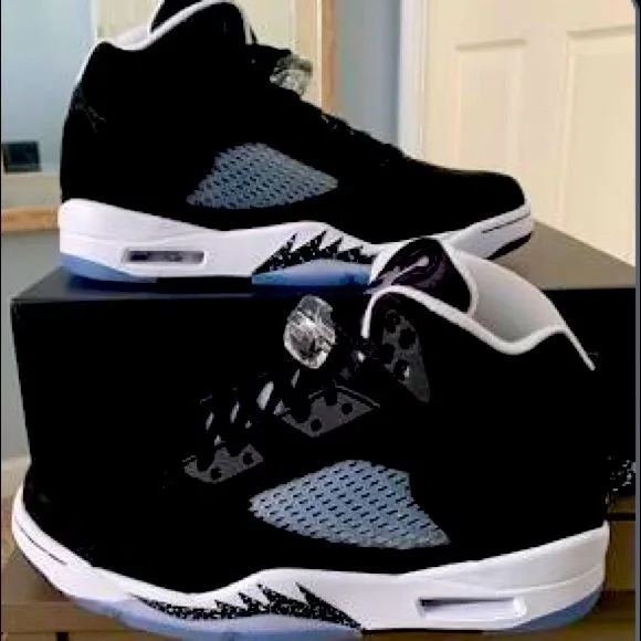 Jordan Retro 5 Negra Blanca